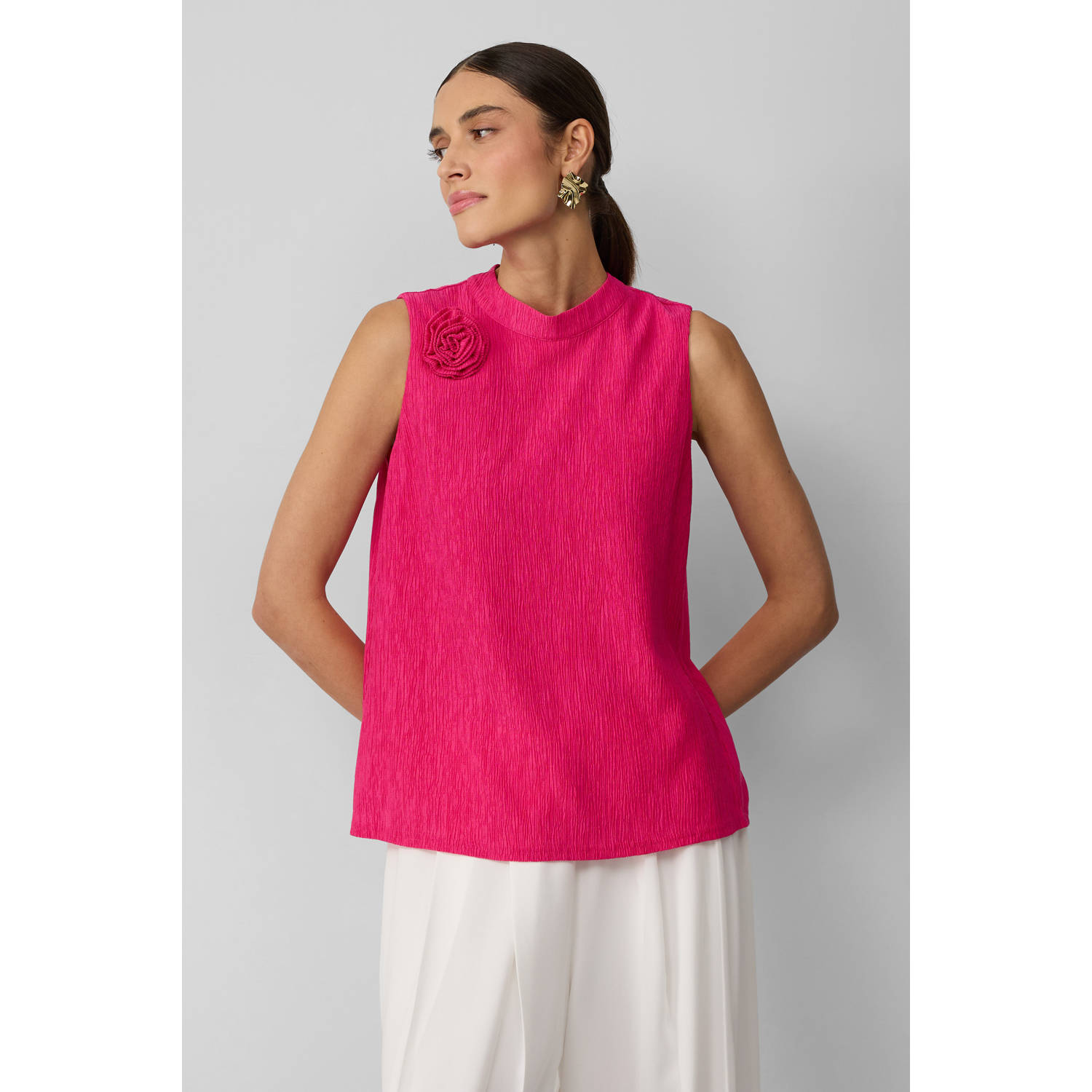 S.Oliver BLACK LABEL Regular fit blousetop van lyocellmix