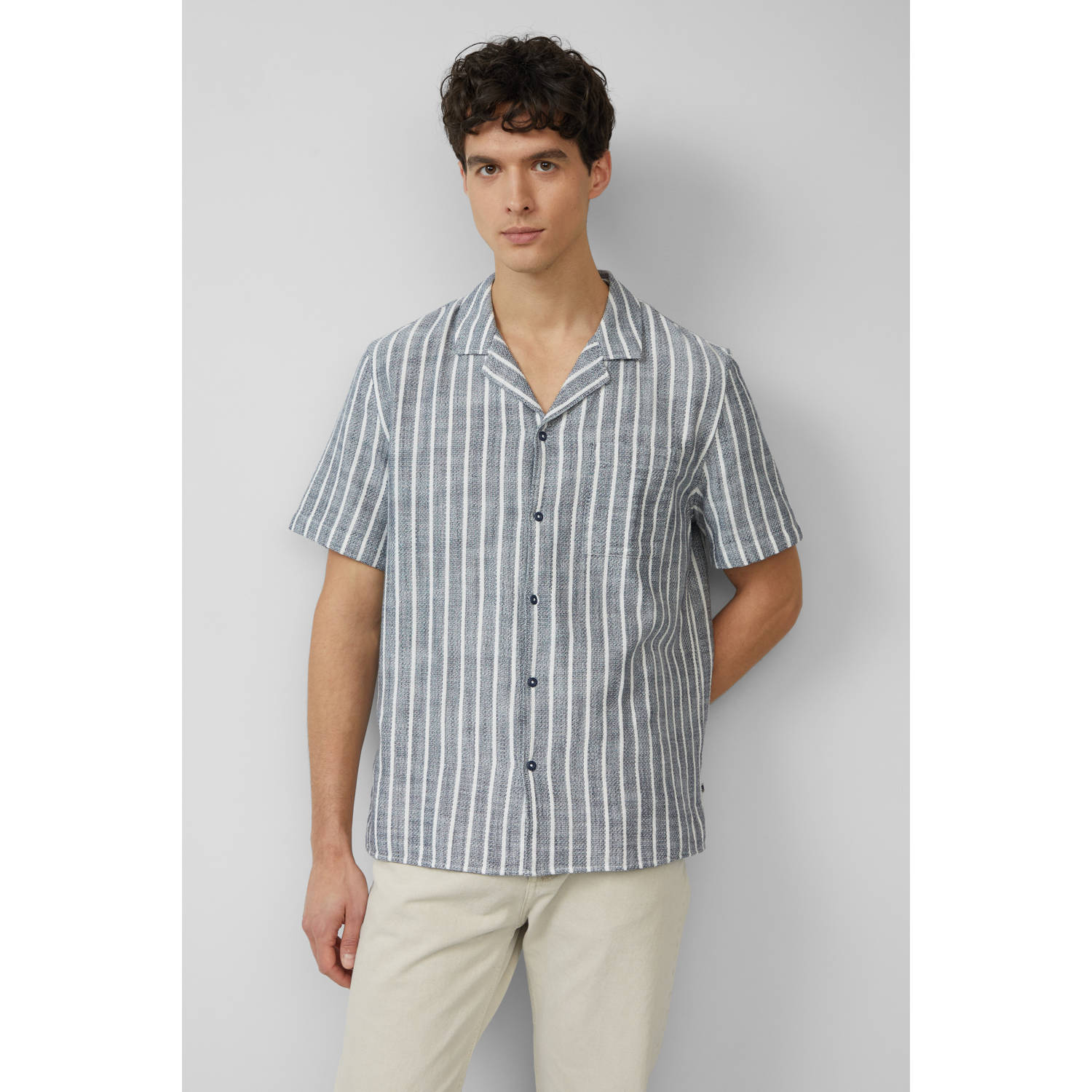 S.Oliver RED LABEL Oversized vrijetijdsoverhemd van puur katoen