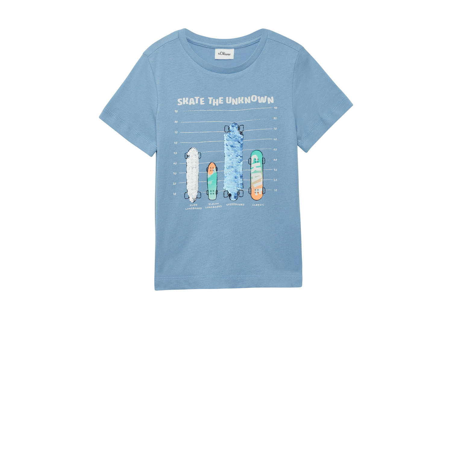 s.Oliver T-shirt lichtblauw