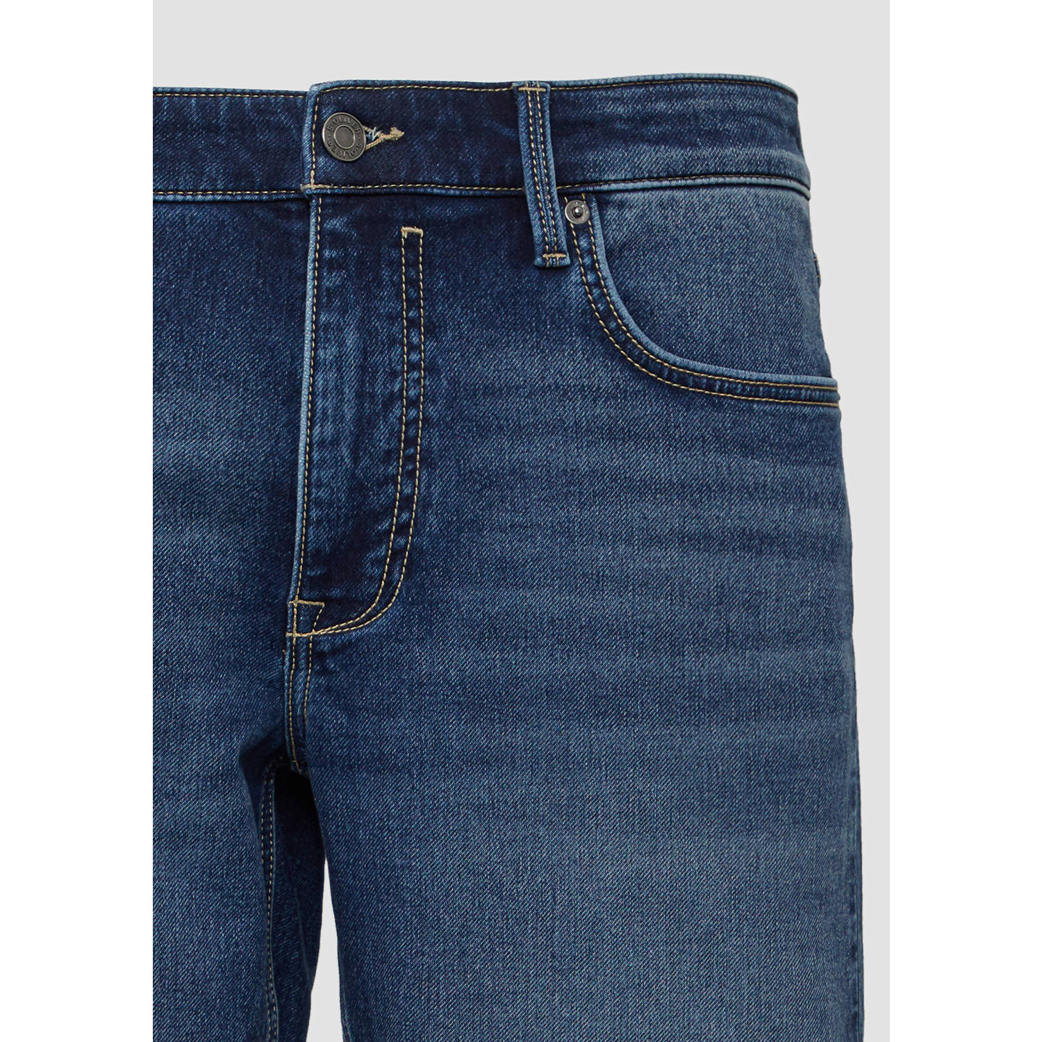 s.Oliver denim regular denim short blauw
