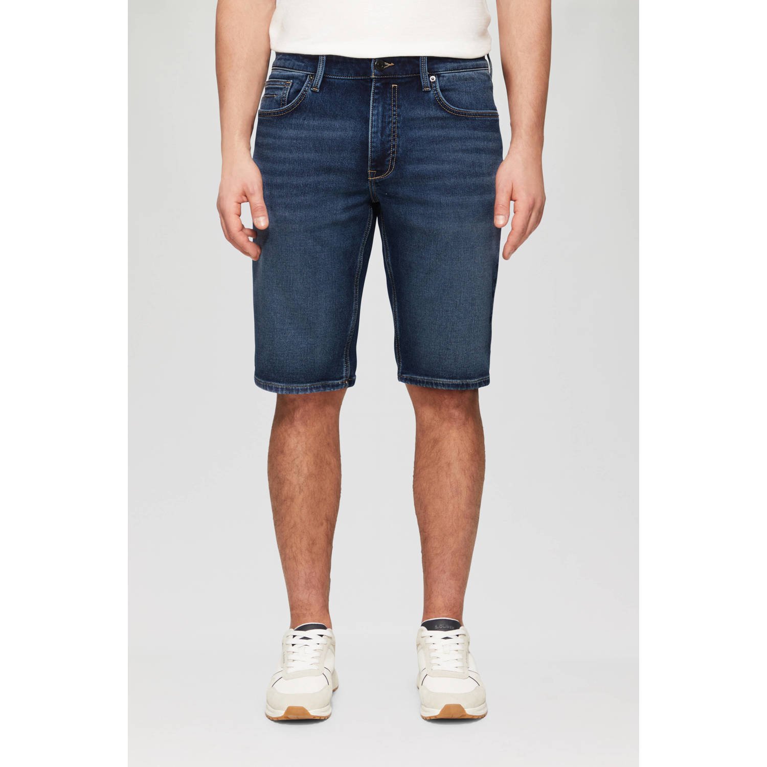 S.Oliver RED LABEL Regular fit korte jeans van katoenmix