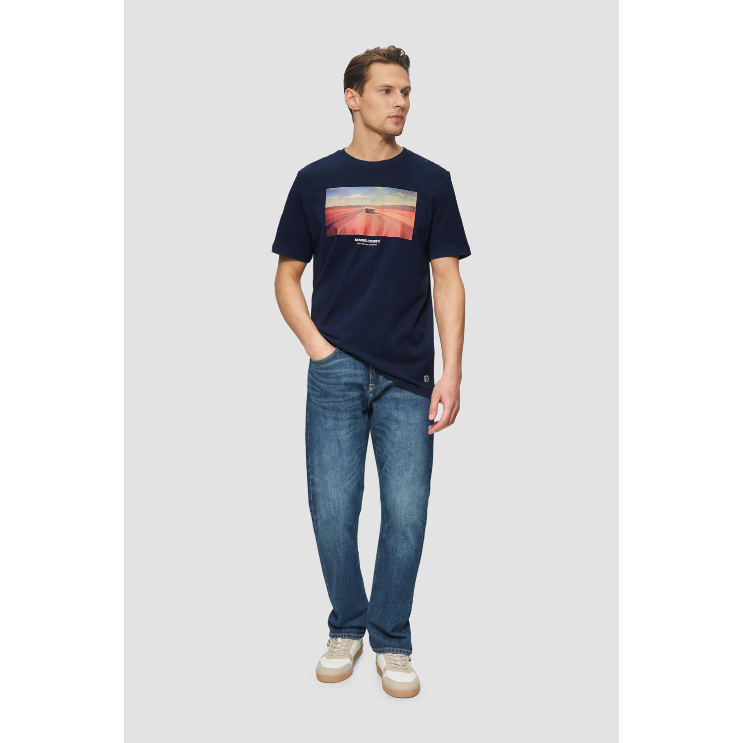 s.Oliver T-shirt donkerblauw