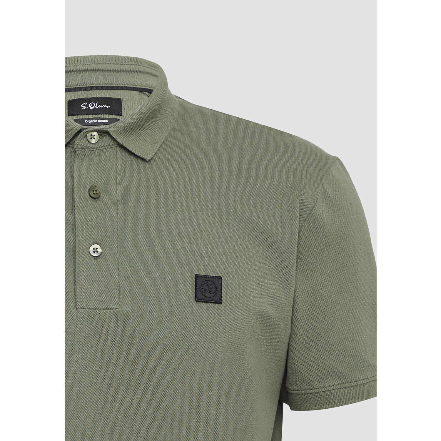 s.Oliver BLACK LABEL regular polo groen