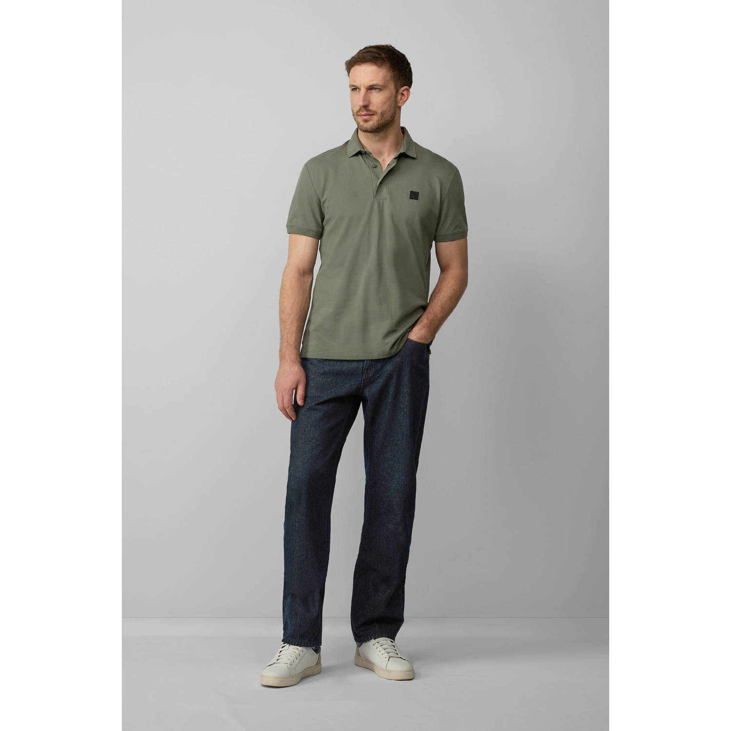 s.Oliver BLACK LABEL regular polo groen