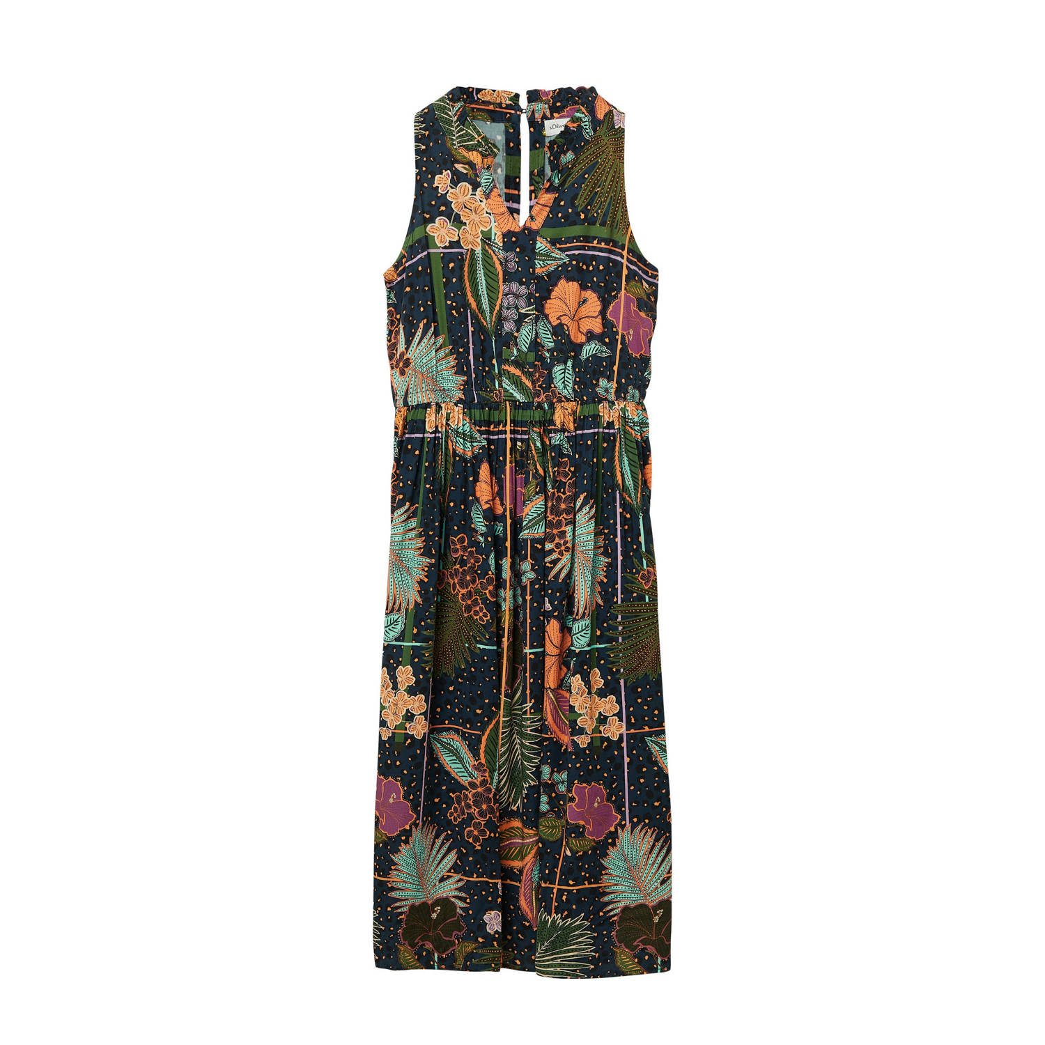S.Oliver midi jurk multi