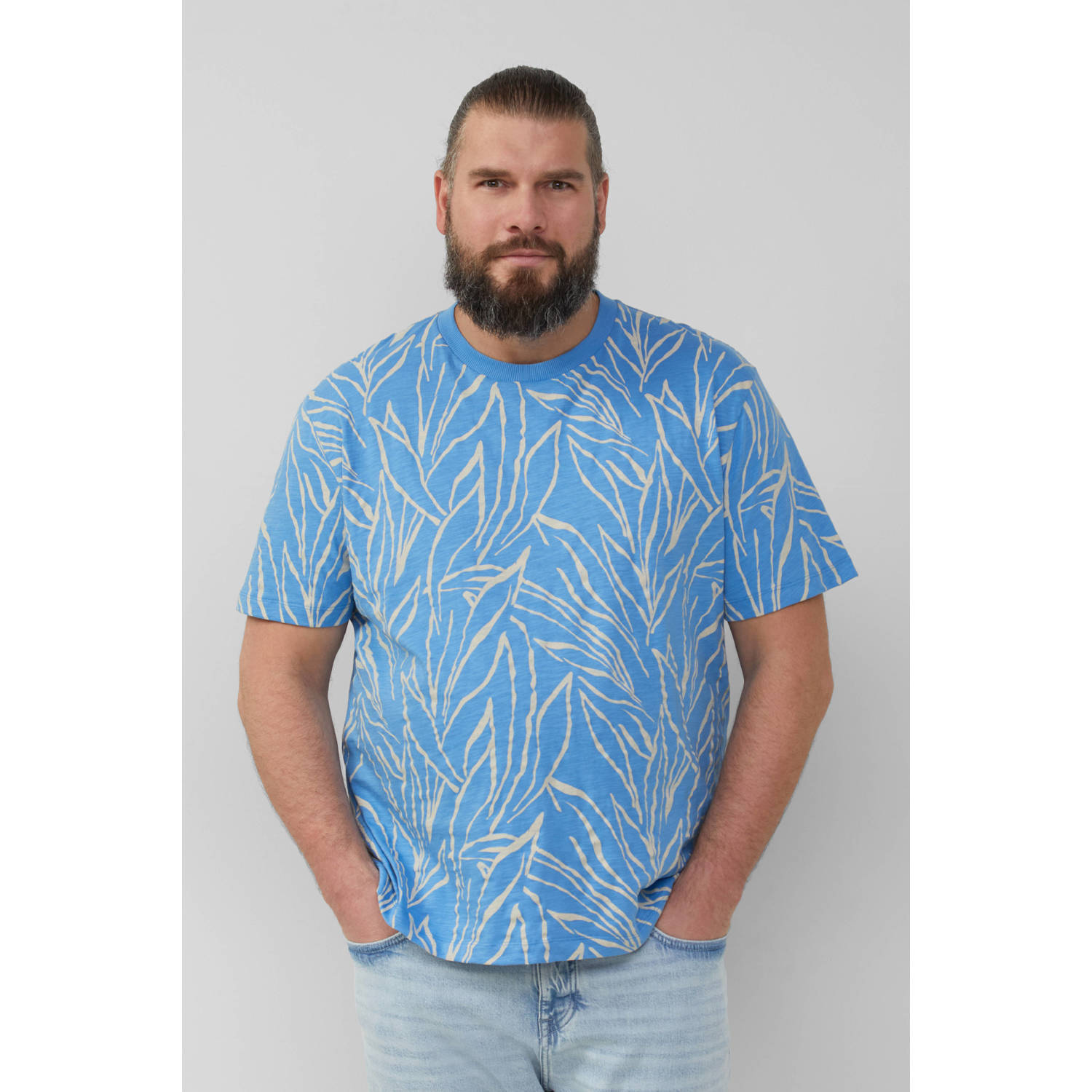 S.Oliver Big Size T-shirt blauw