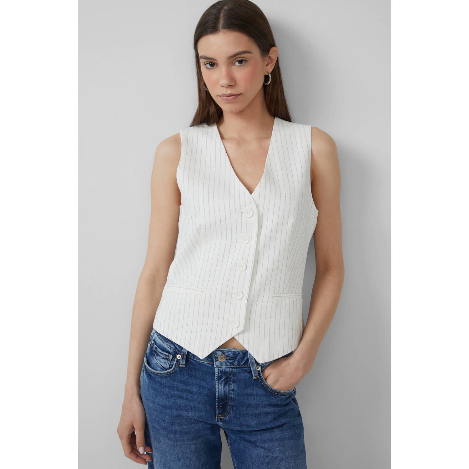 Q S by s.Oliver gilet wit