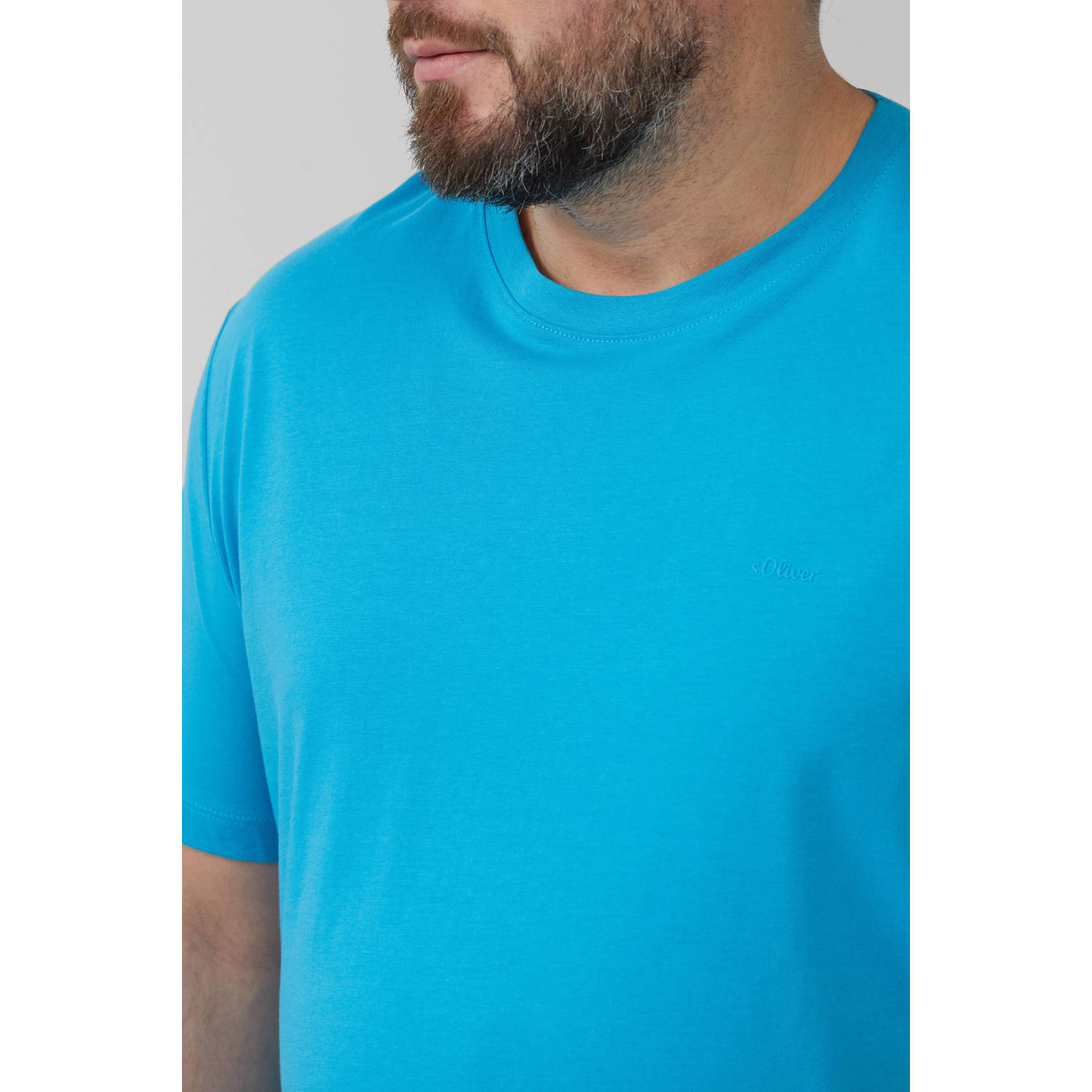 s.Oliver Big Size T-shirt blauw