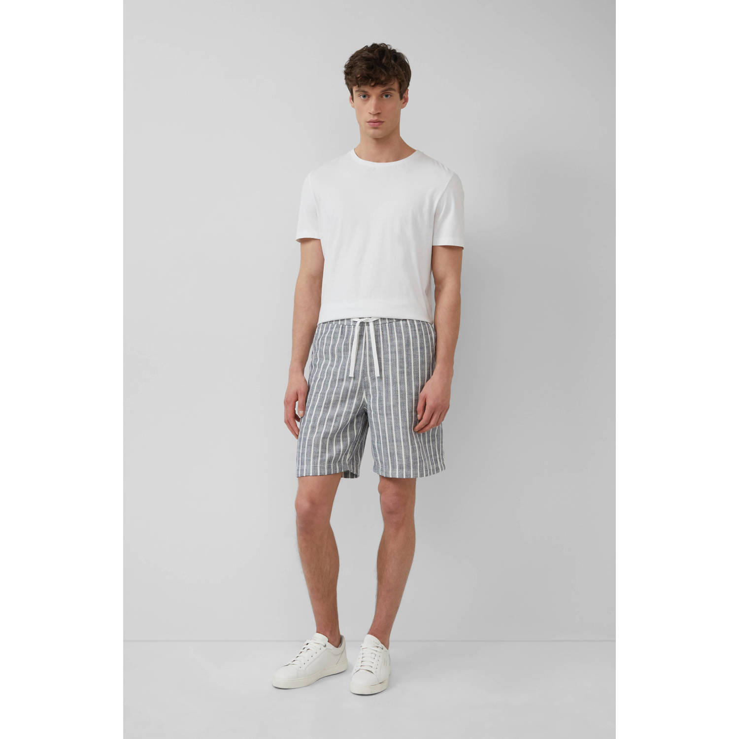 s.Oliver relaxed bermuda short donkerblauw
