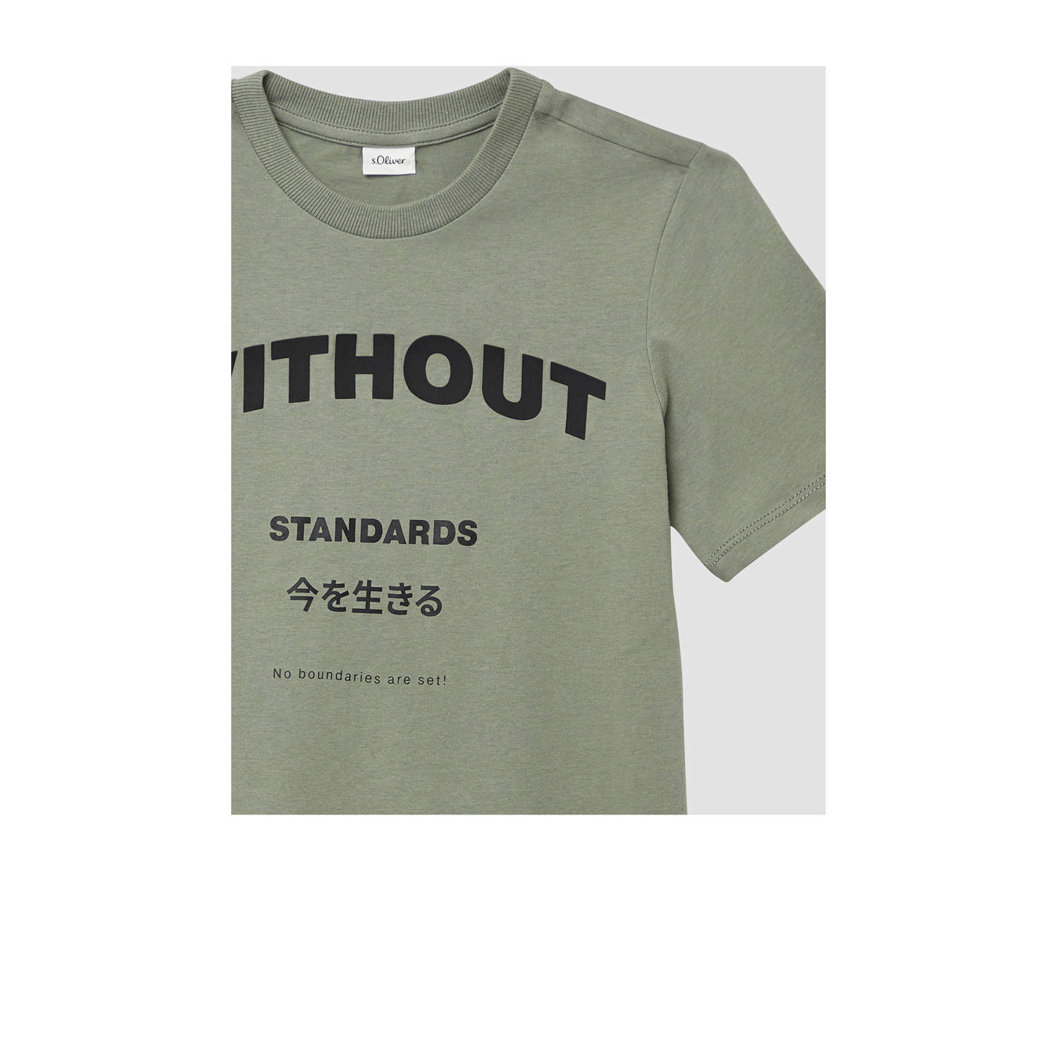 s.Oliver T-shirt donkergroen