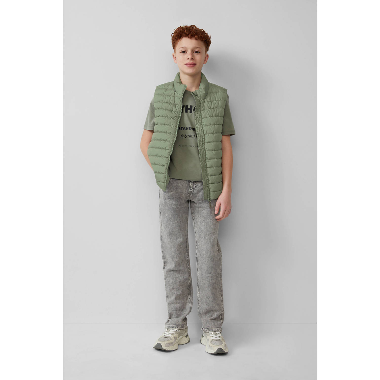 S.Oliver T-shirt donkergroen