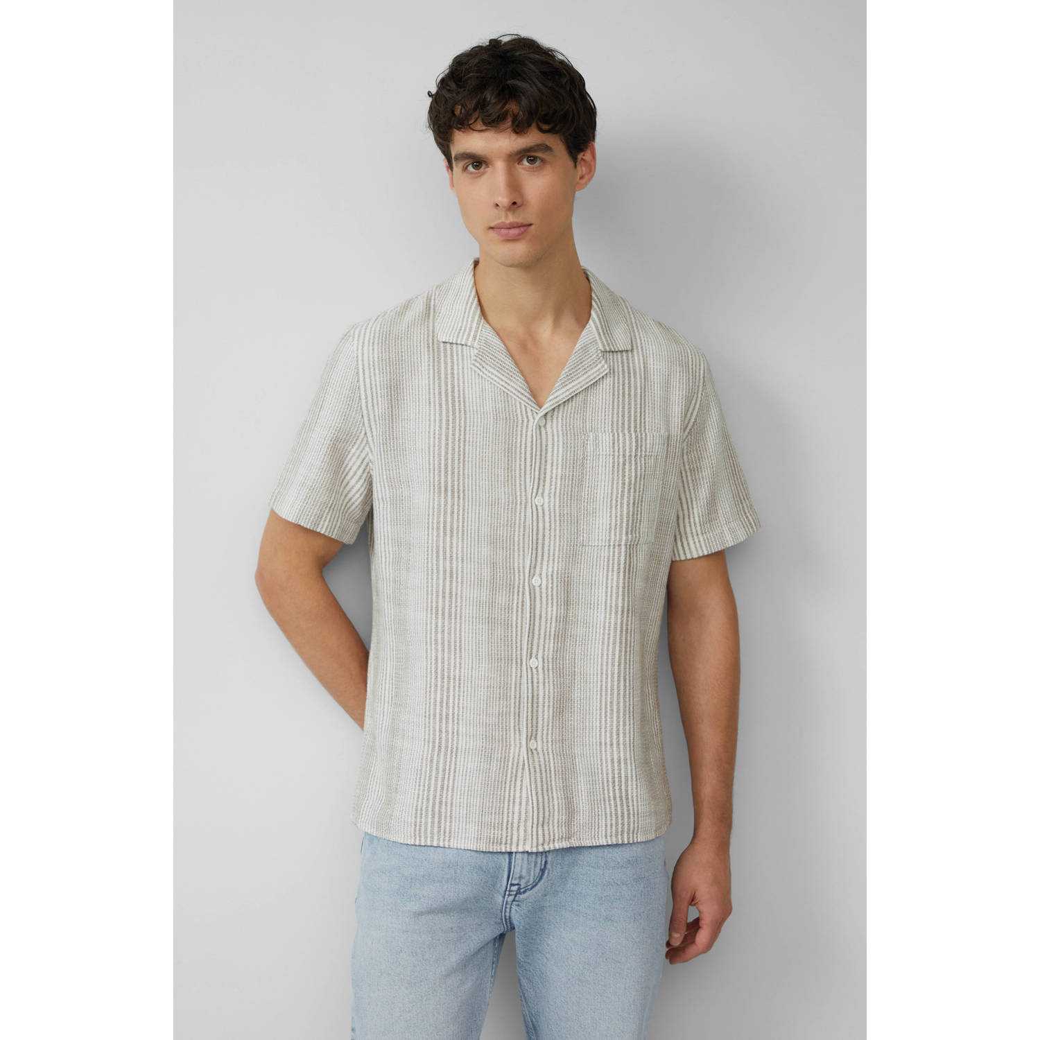 S.Oliver RED LABEL Oversized vrijetijdsoverhemd van puur katoen