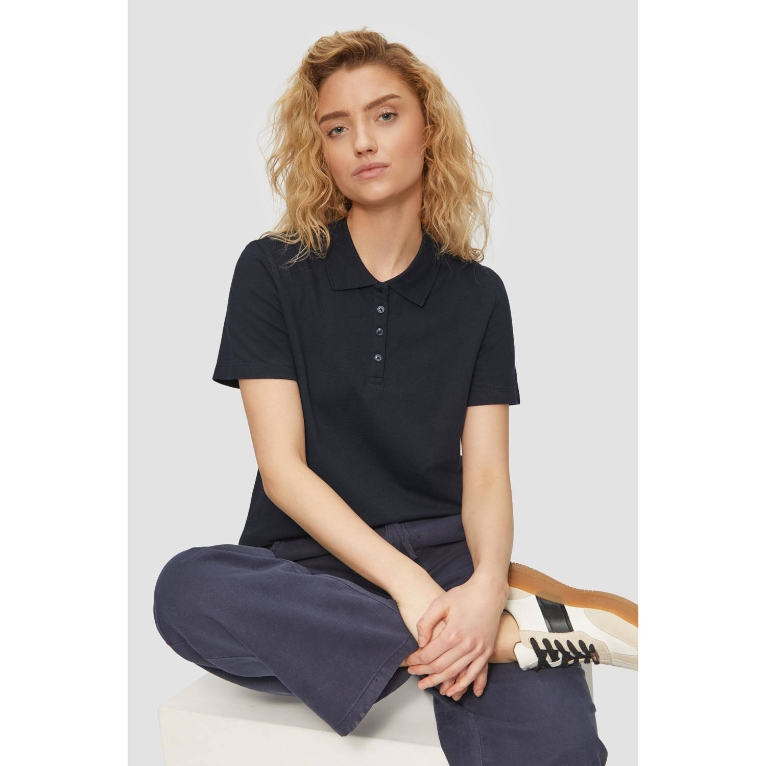 S.Oliver RED LABEL Regular fit poloshirt van katoenmix