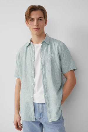 linnen casual overhemd groen