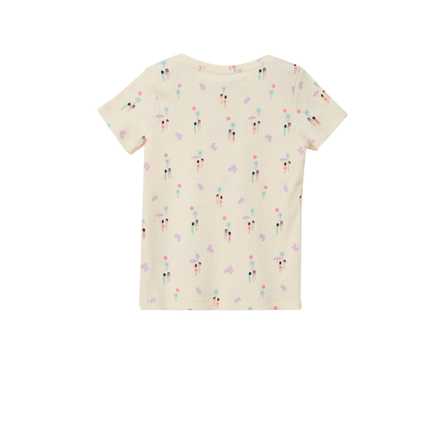 s.Oliver T-shirt beige rib gebreid