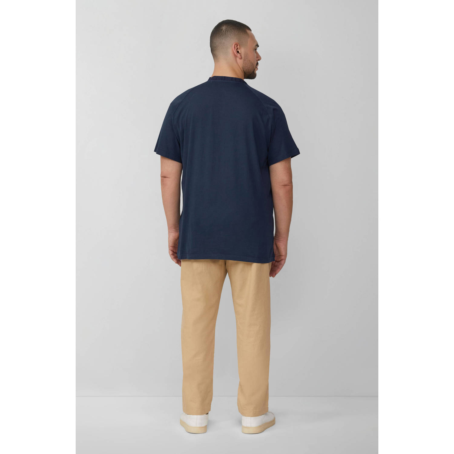 s.Oliver Big Size T-shirt donkerblauw