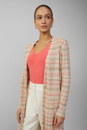 vest beige fijn gebreid