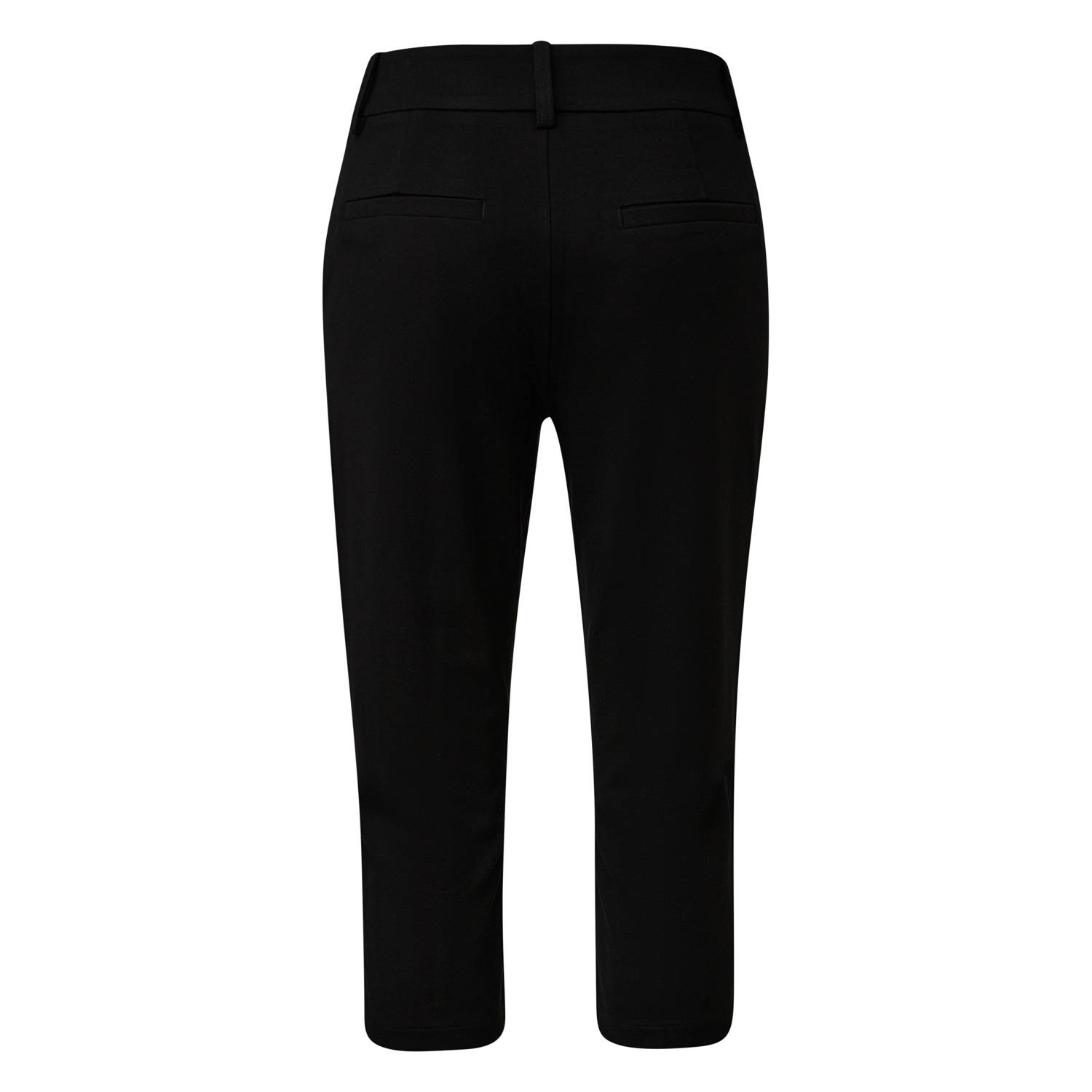 Q S by s.Oliver slim regular waist broek zwart
