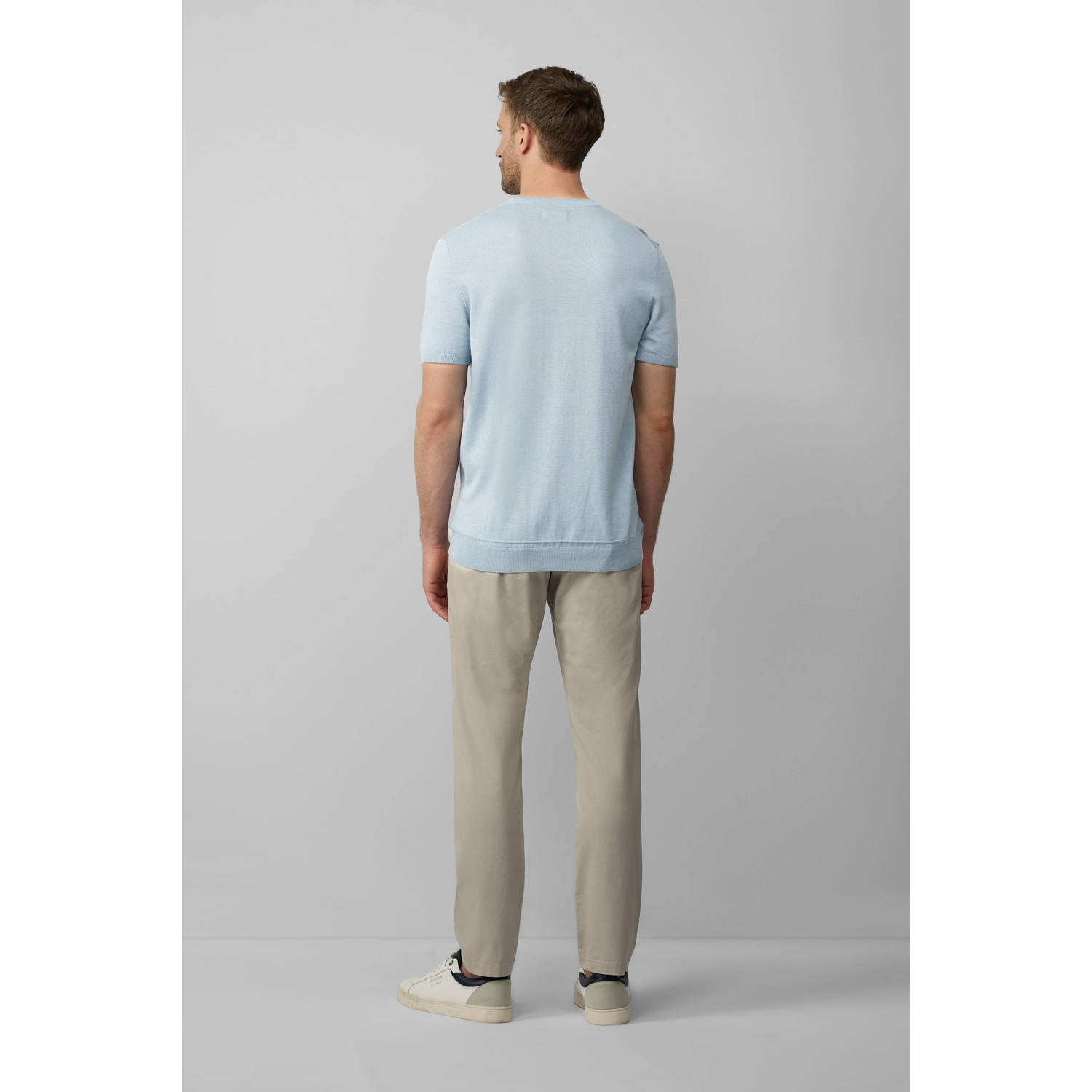 s.Oliver BLACK LABEL T-shirt gebreid lichtblauw