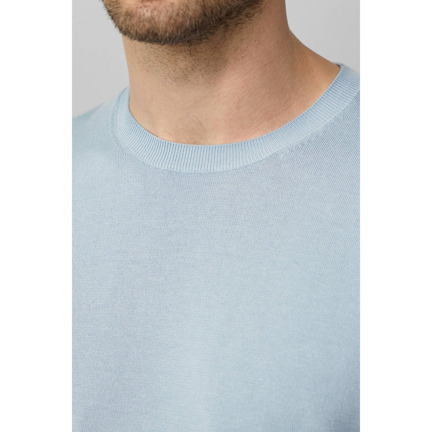 s.Oliver BLACK LABEL T-shirt gebreid lichtblauw