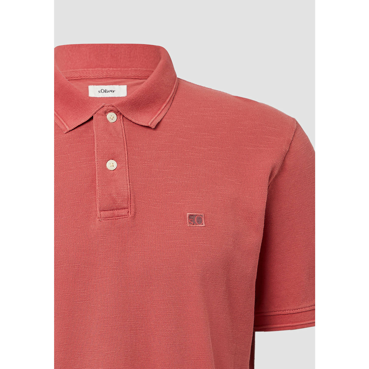 s.Oliver regular polo roze
