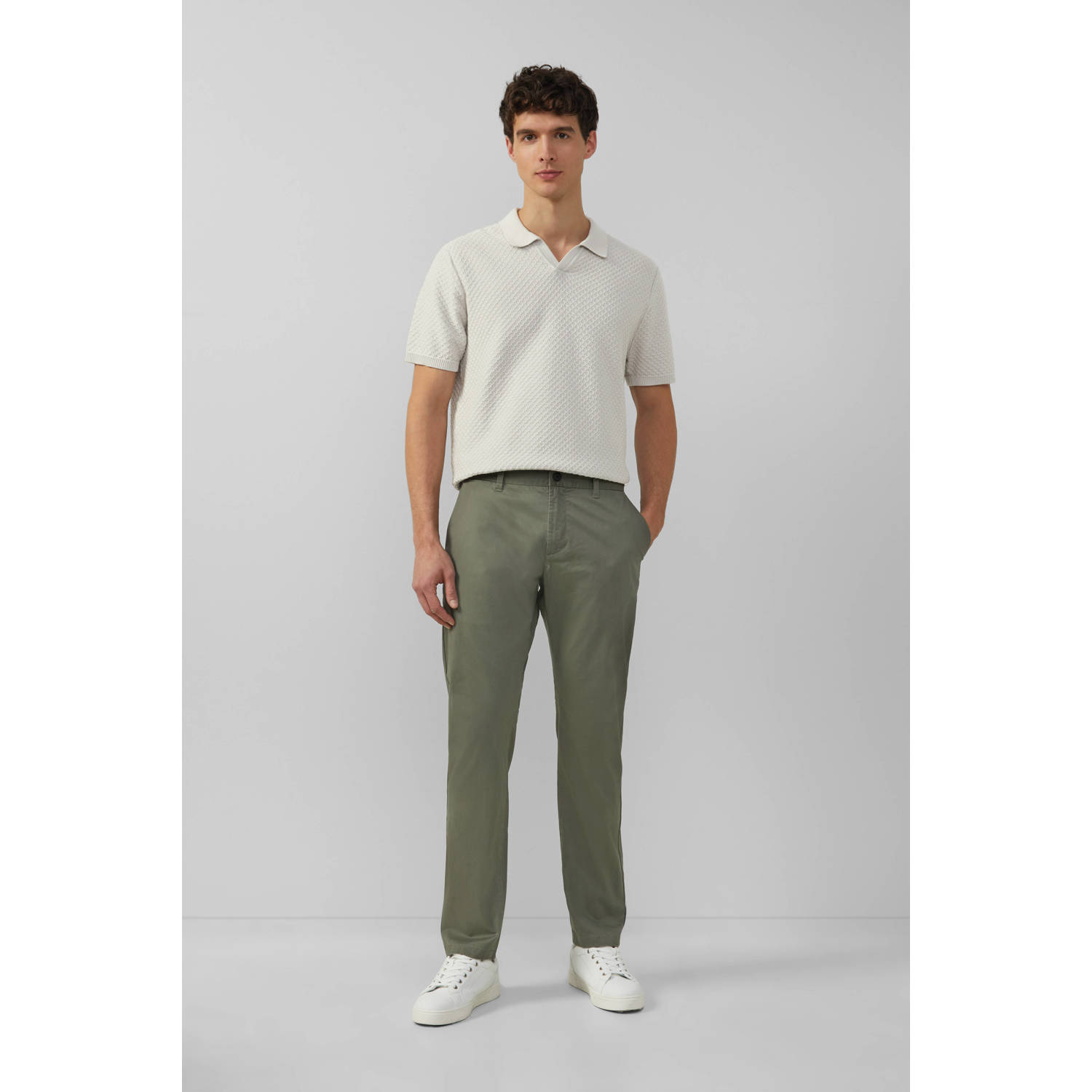 s.Oliver BLACK LABEL regular chino groen