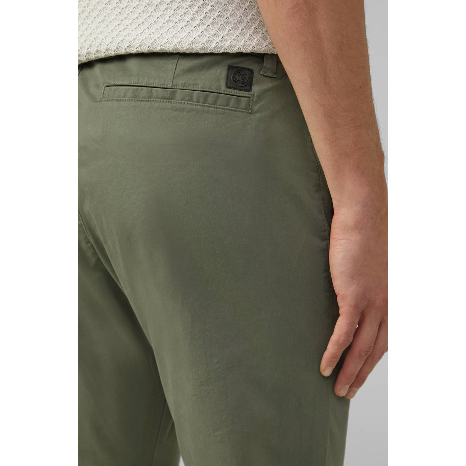 s.Oliver BLACK LABEL regular chino groen