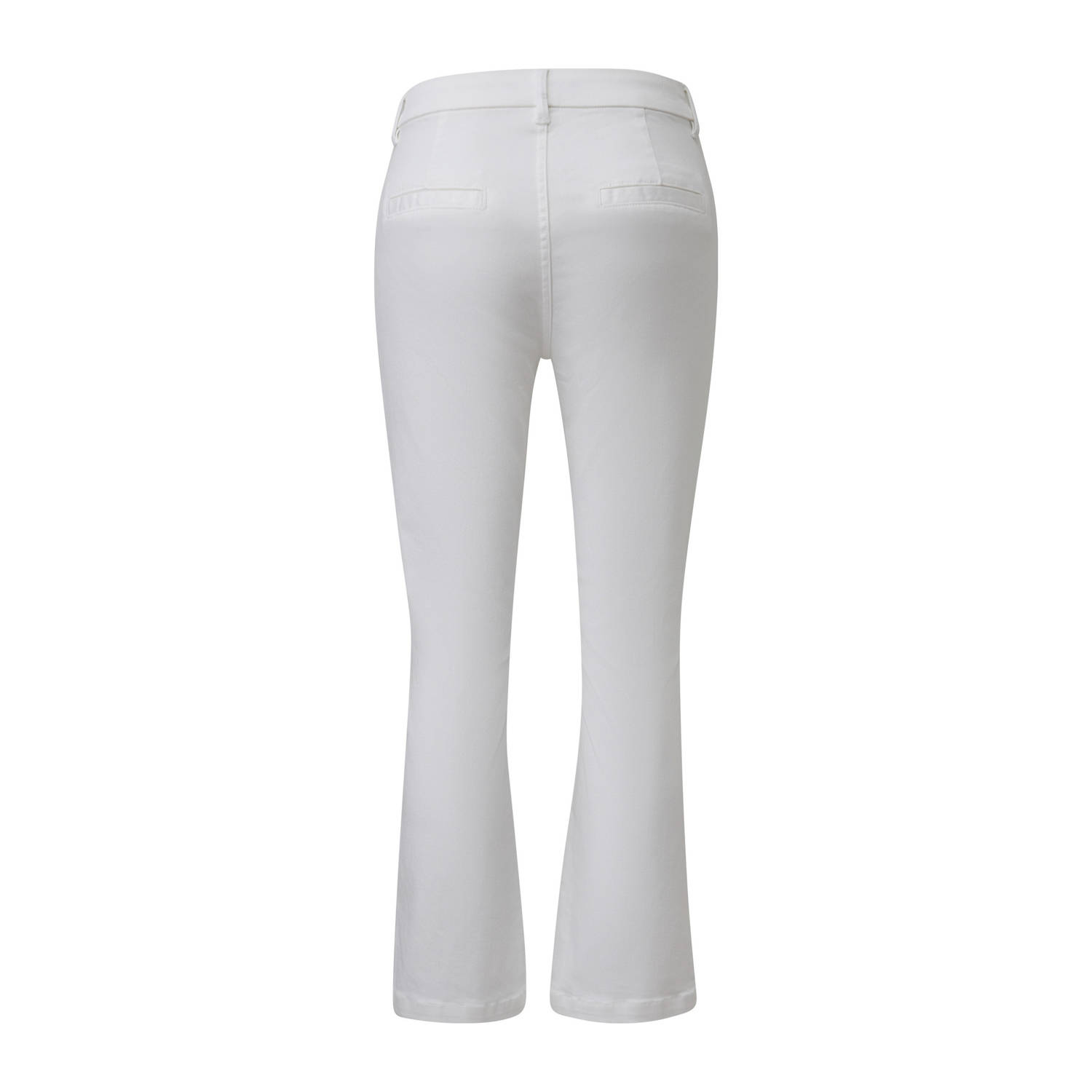 comma flared regular waist casual broek wit