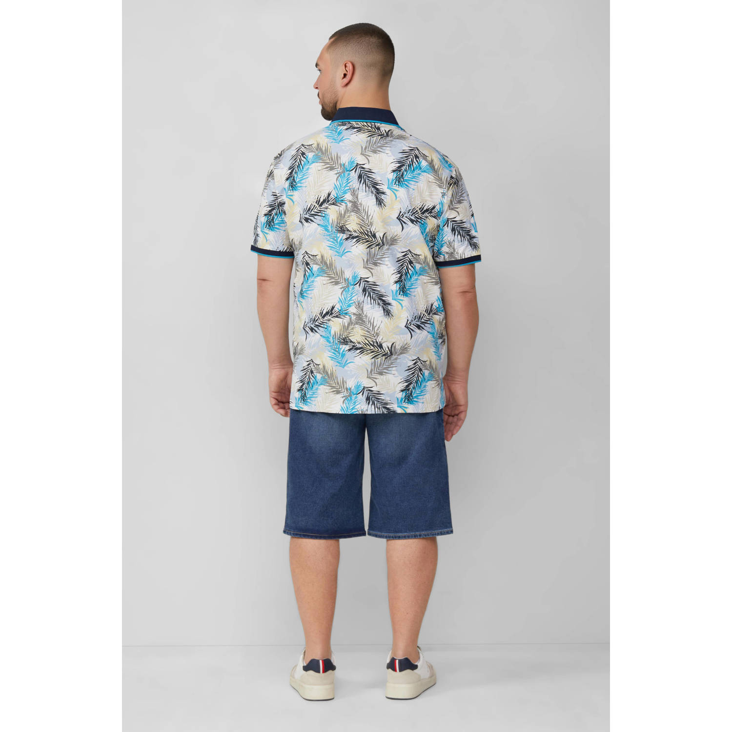 s.Oliver Big Size regular polo blauw