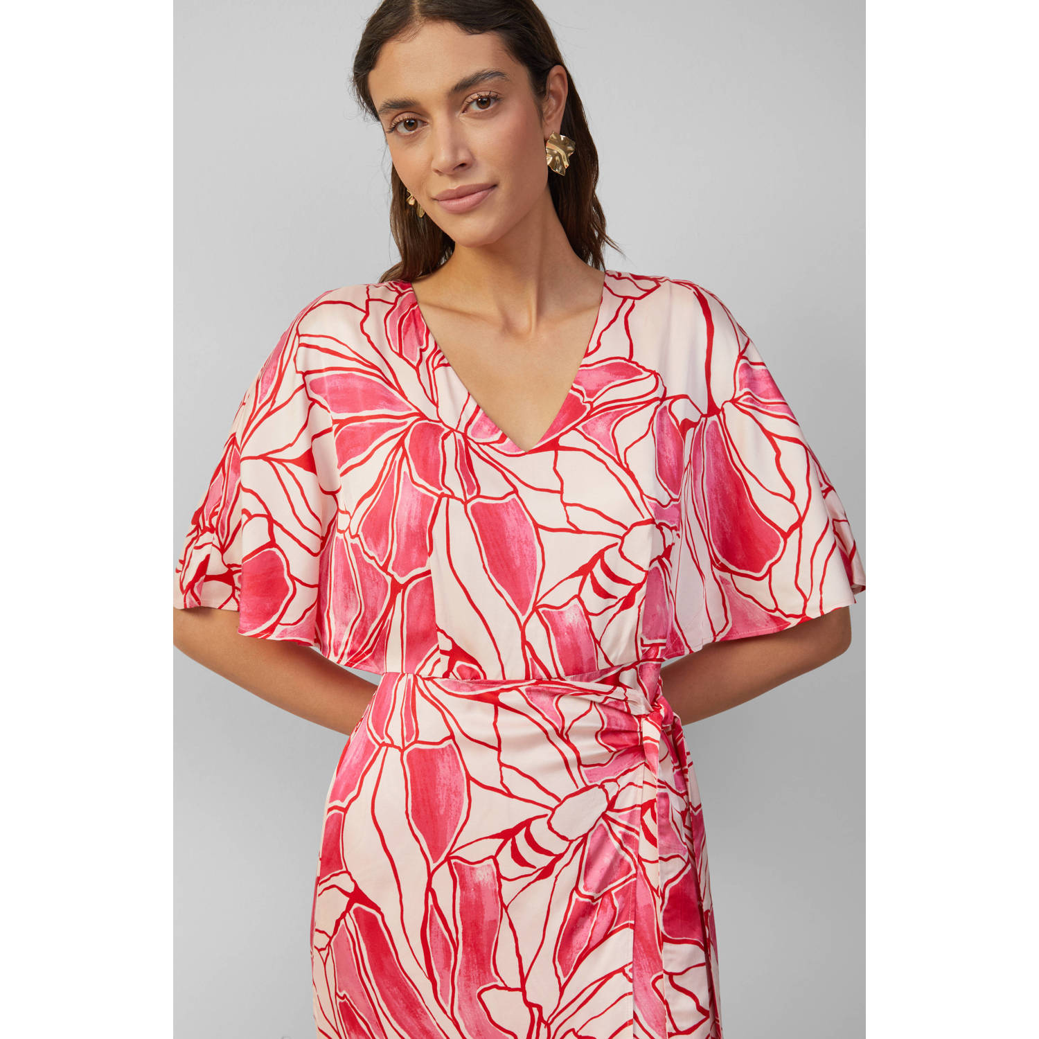 S.Oliver BLACK LABEL midi jurk roze