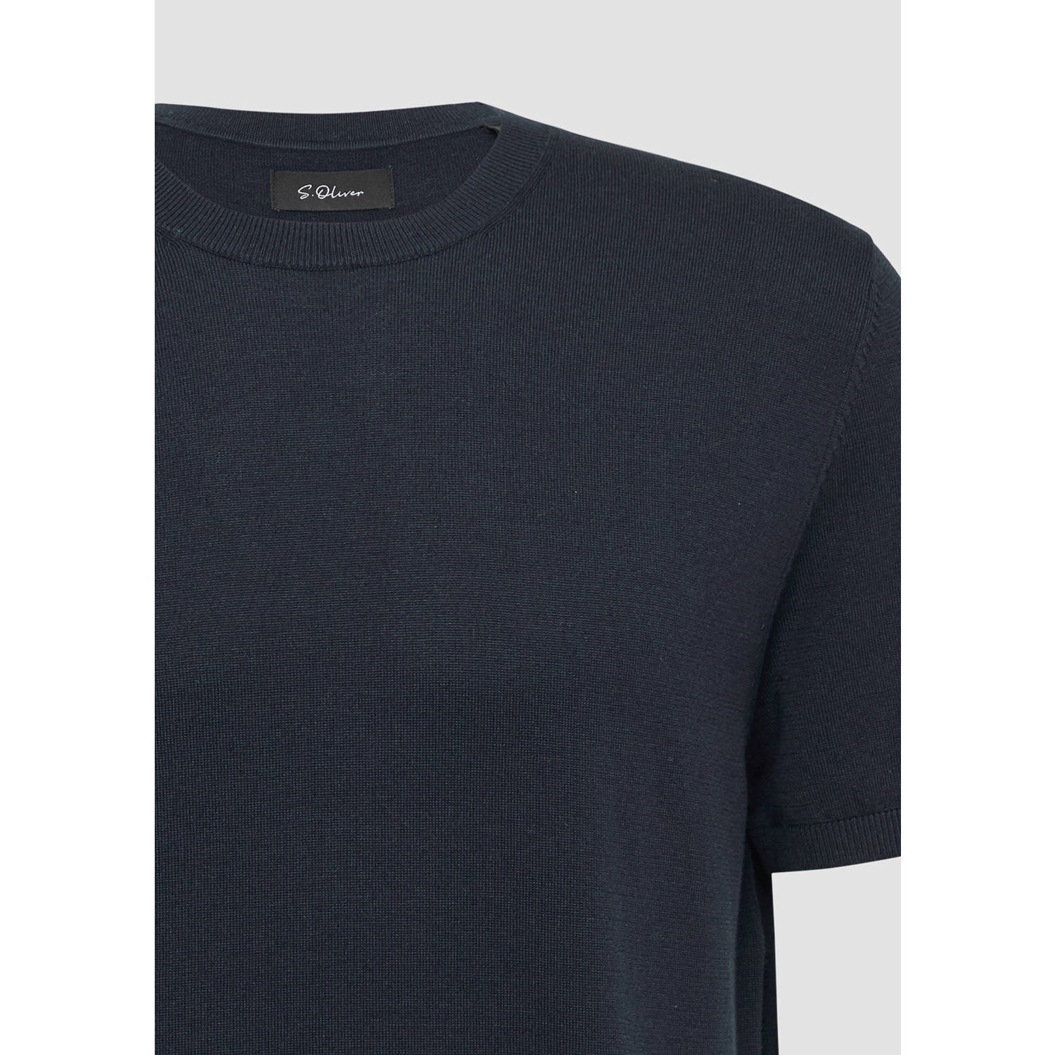 s.Oliver BLACK LABEL T-shirt gebreid donkerblauw