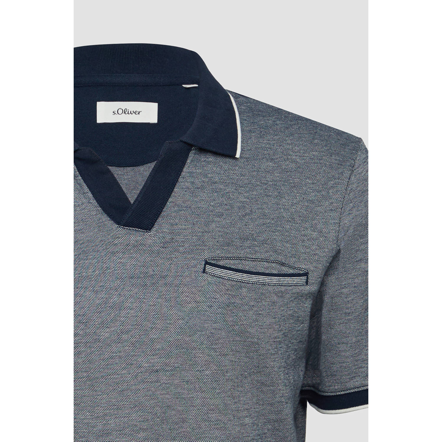 s.Oliver regular polo donkerblauw
