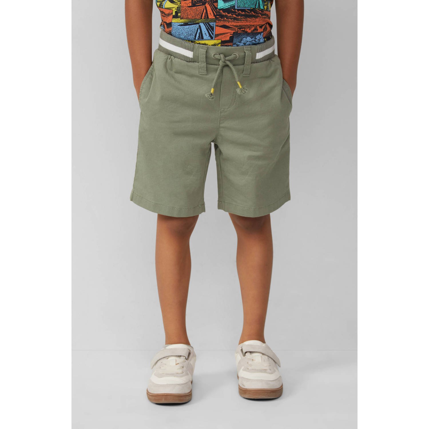 S.Oliver RED LABEL Regular fit bermuda van katoenmix model 'PELLE'