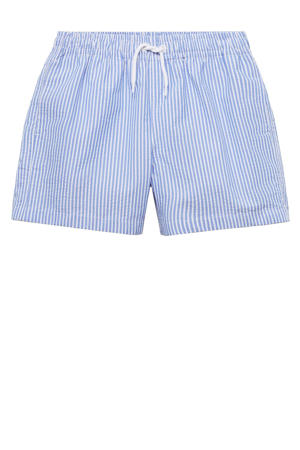 zwemshort blauw/wit