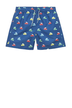 zwemshort blauw/geel/rood