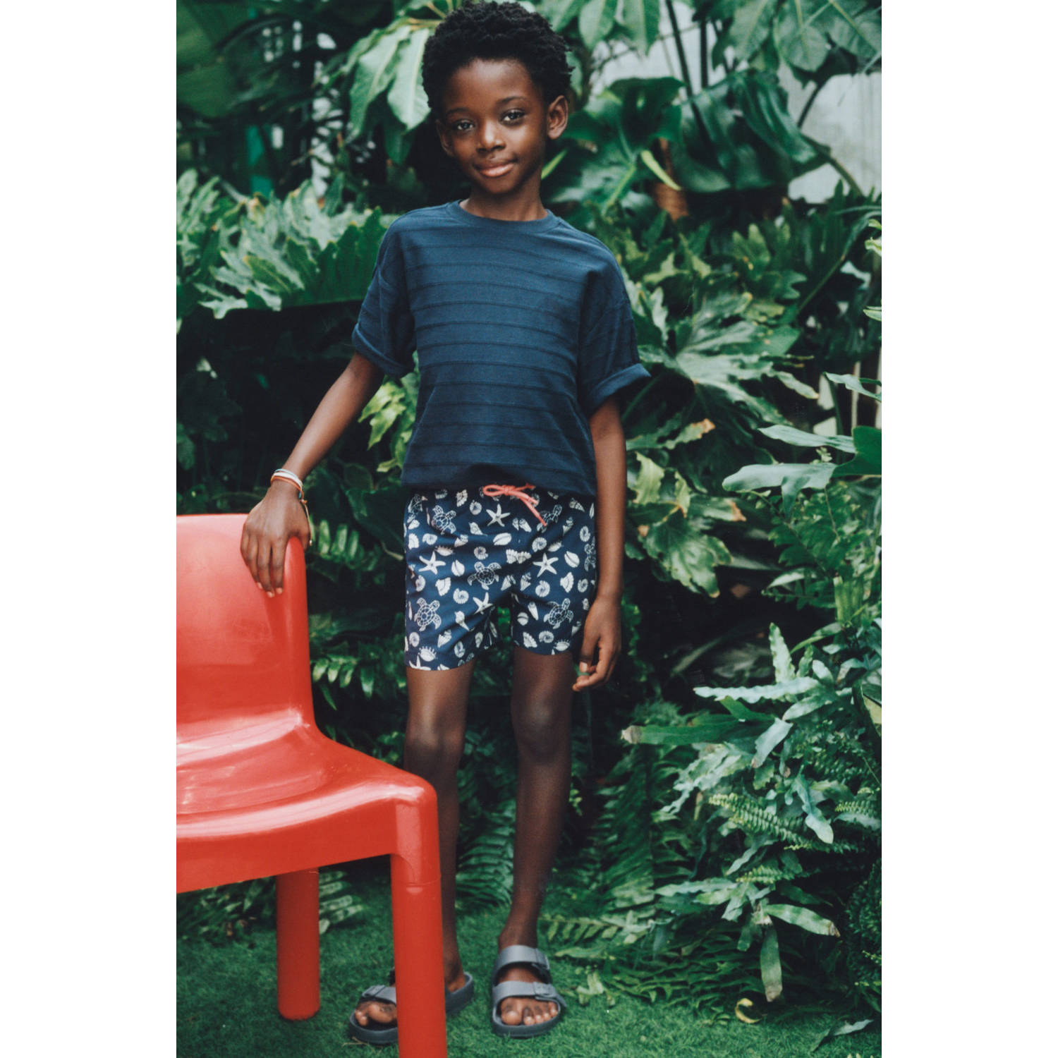 Mango Kids zwemshort donkerblauw