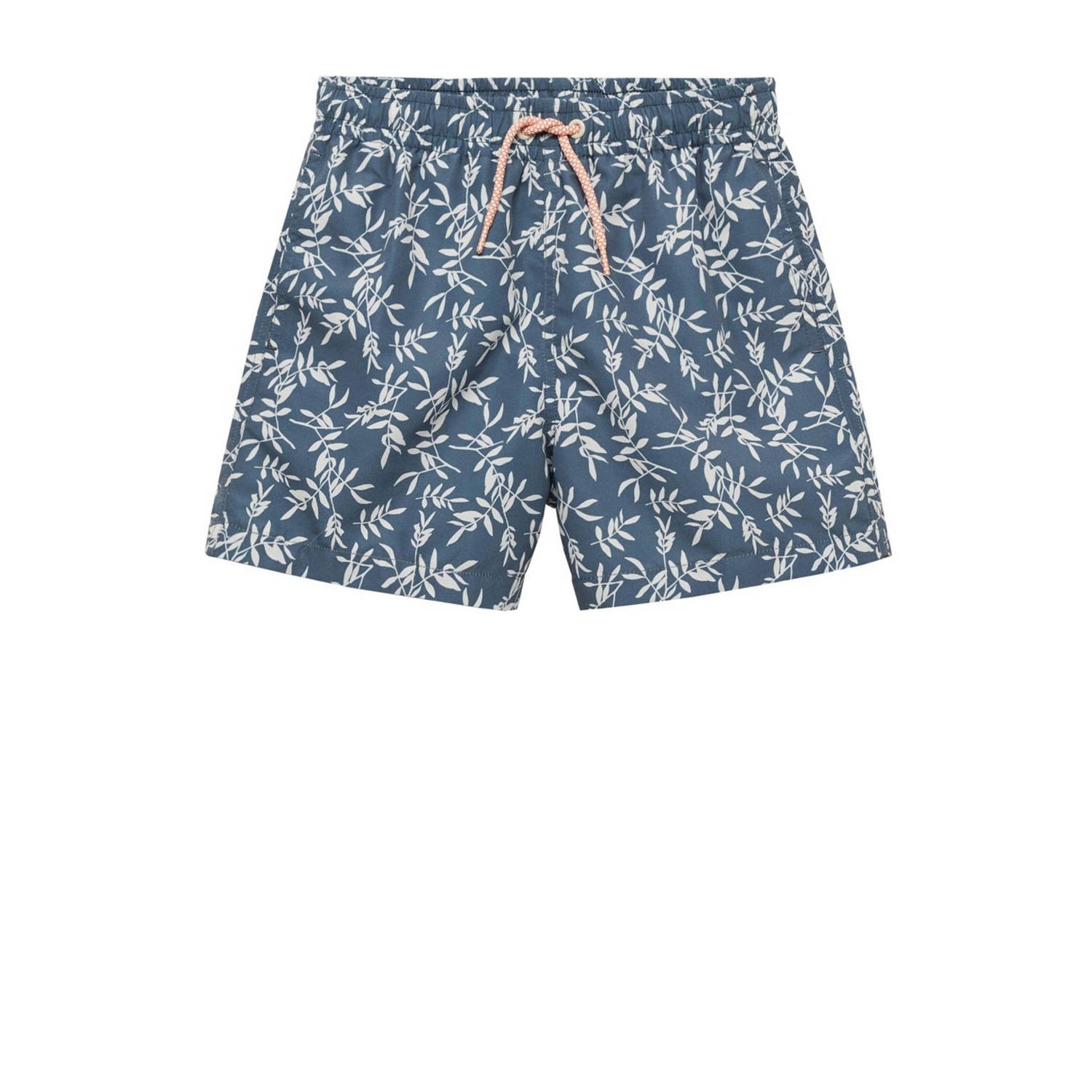 Mango Kids zwemshort donkergroen lichtgroen
