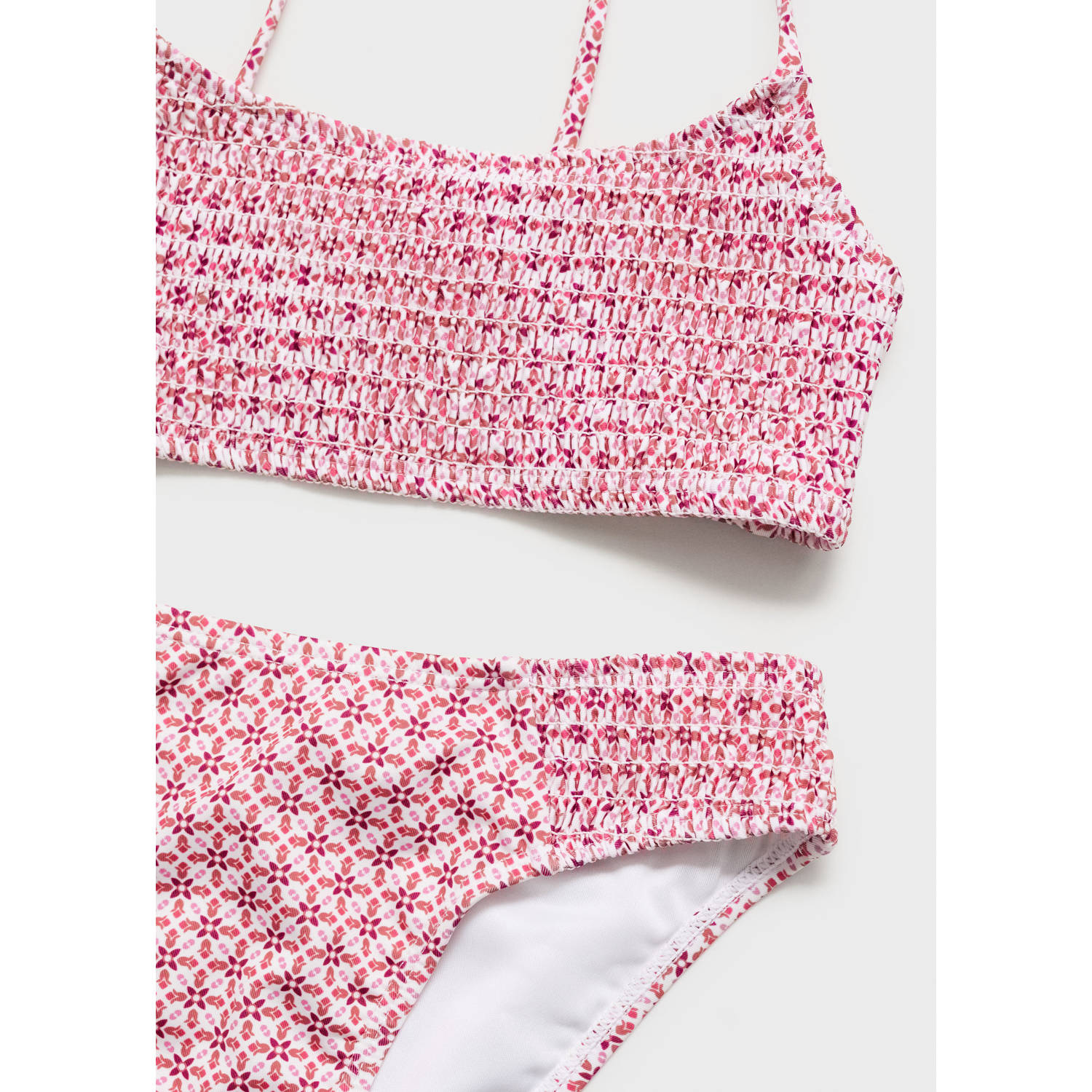 Mango Kids bikini roze ecru