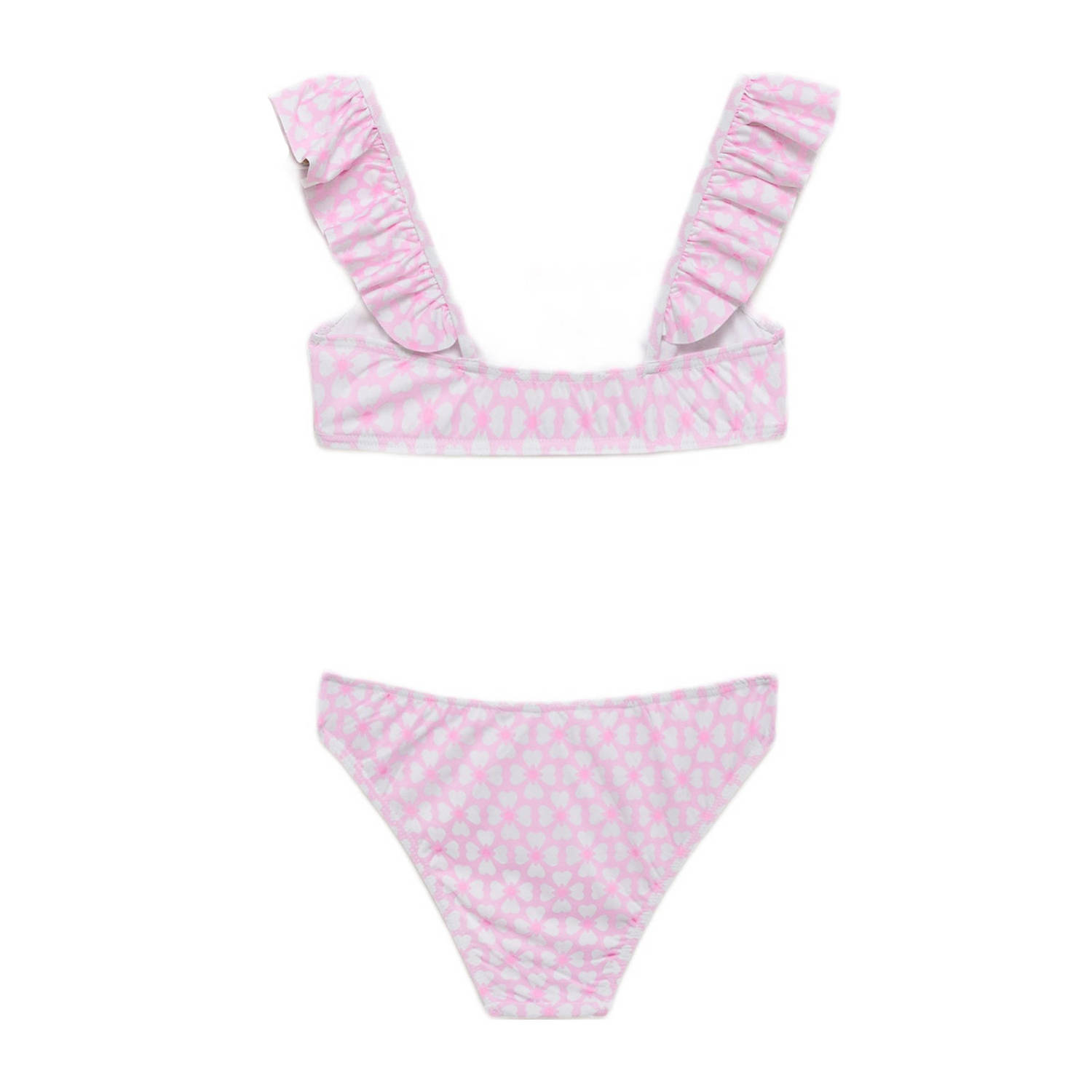Mango Kids bikini lichtroze wit