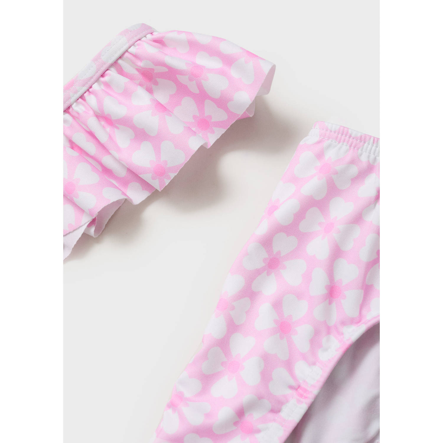 Mango Kids bikini lichtroze wit
