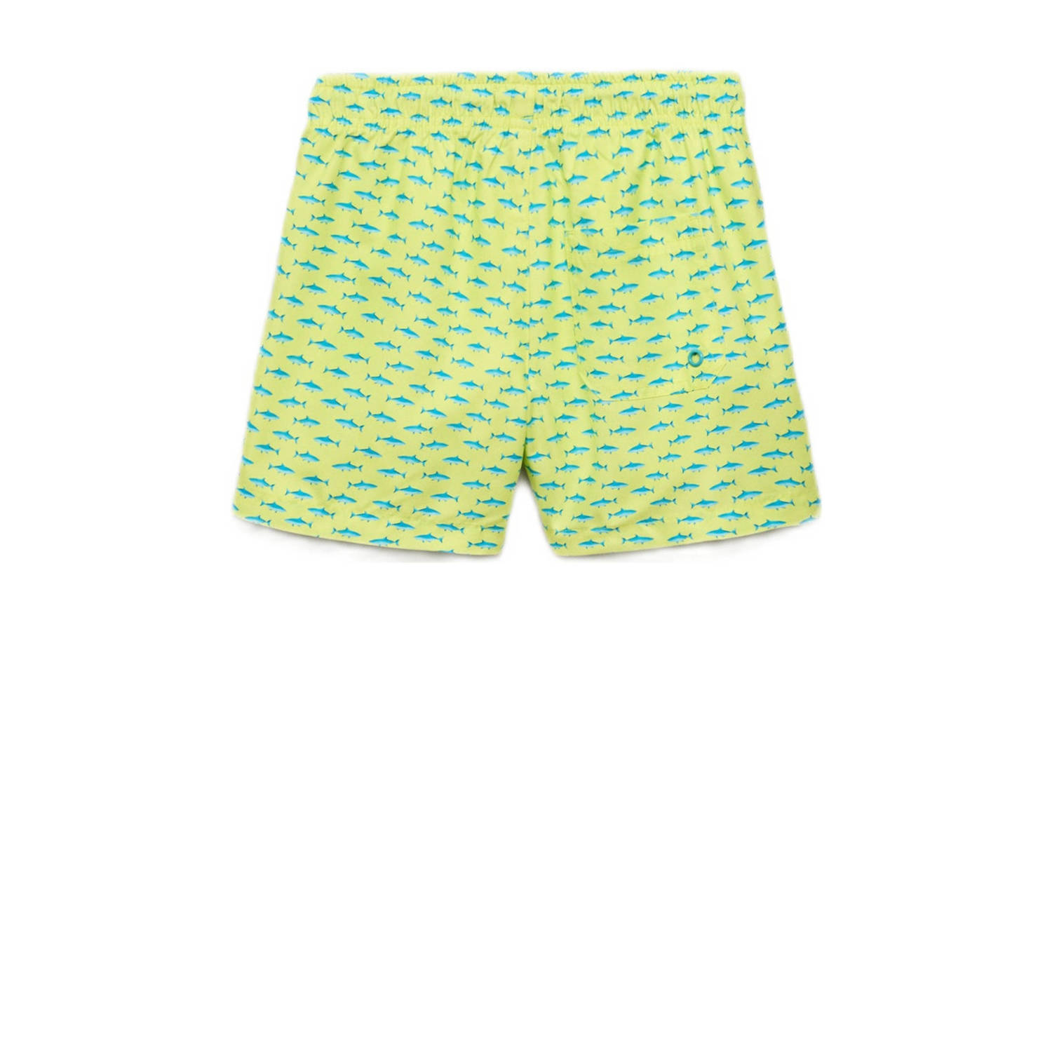 Mango Kids zwemshort lichtgroen blauw