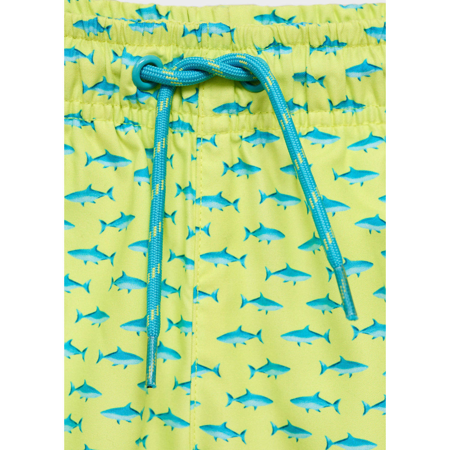 Mango Kids zwemshort lichtgroen blauw