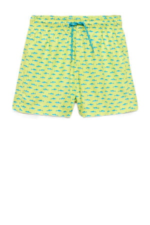zwemshort lichtgroen/blauw
