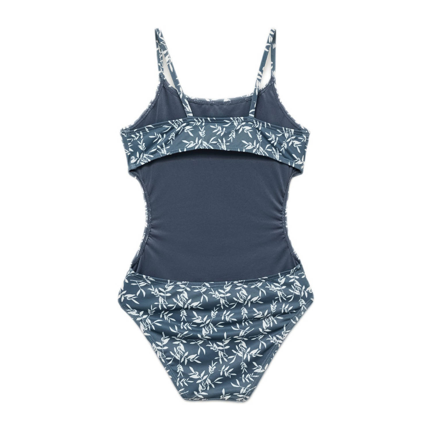 Mango Kids badpak donkerblauw wit