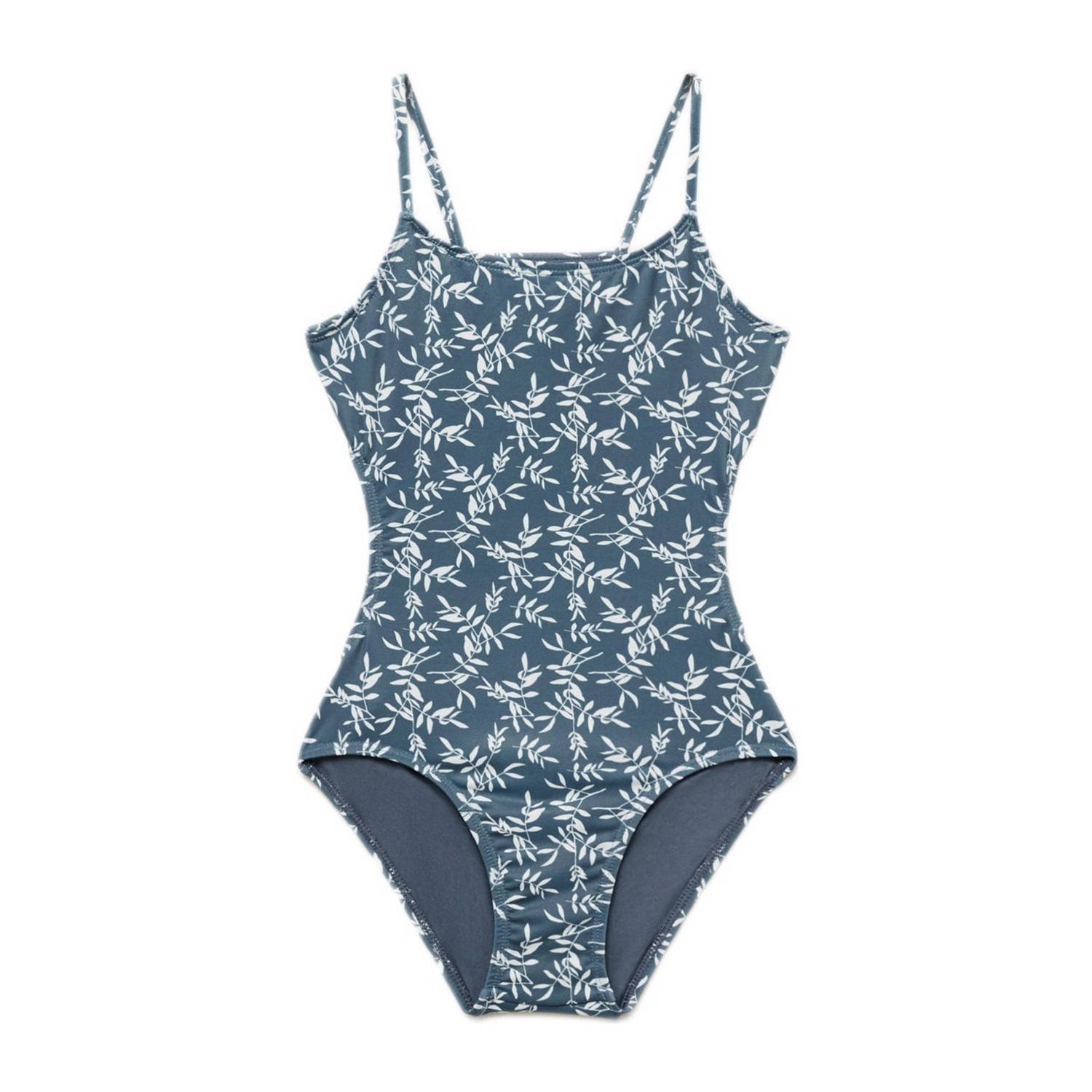 Mango Kids badpak donkerblauw wit