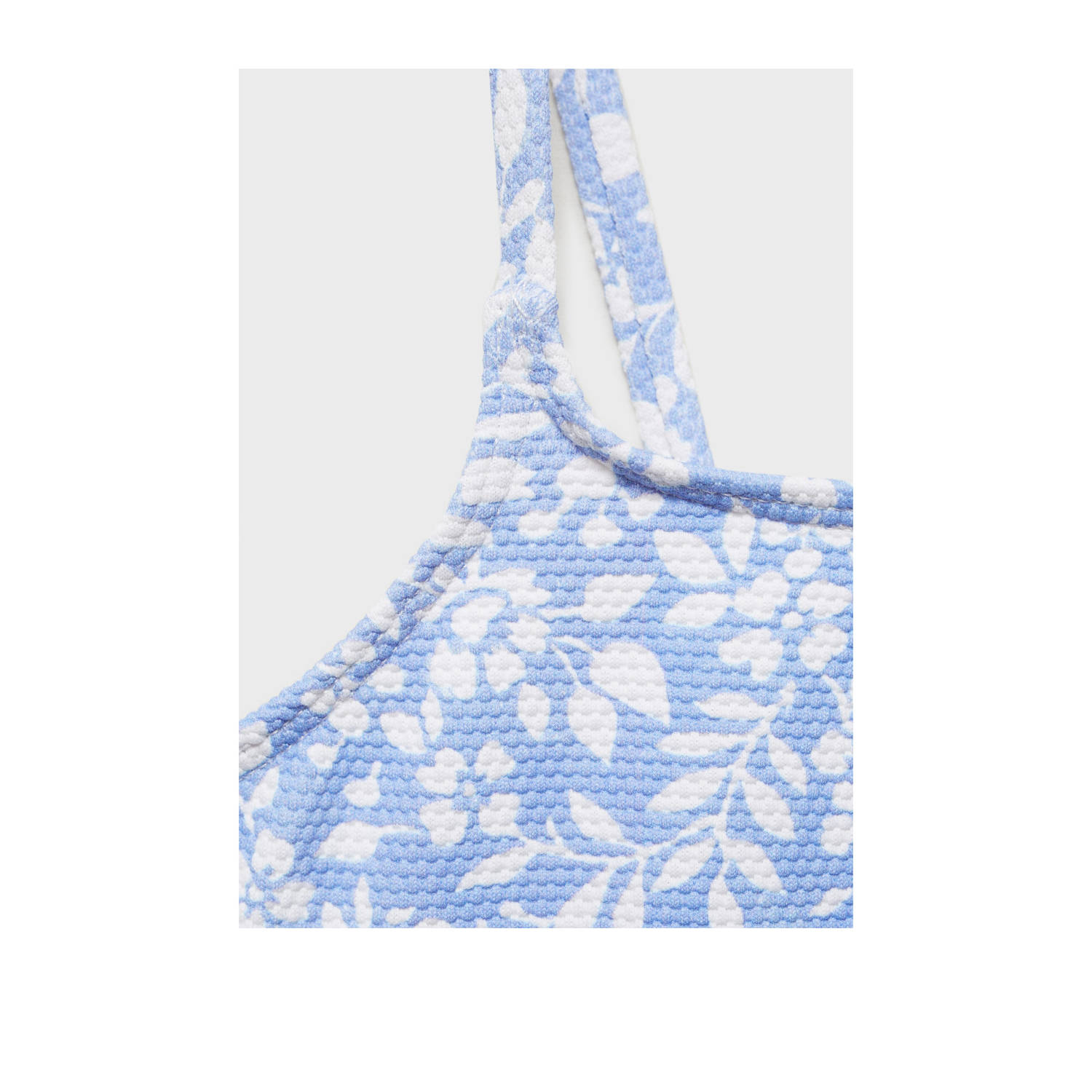 Mango Kids bikini lichtblauw wit
