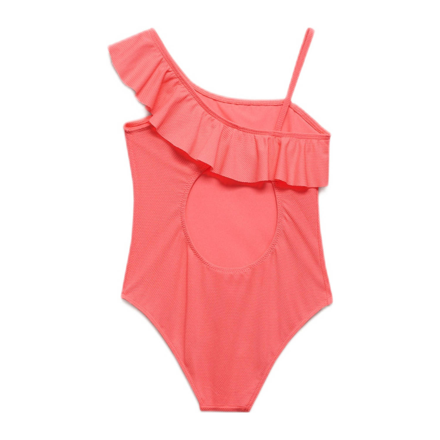 Mango Kids badpak met ruches koraal