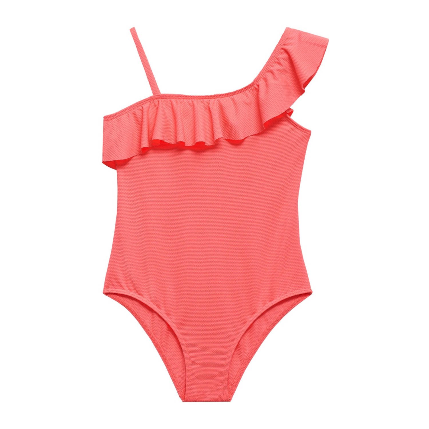 Mango Kids badpak met ruches koraal