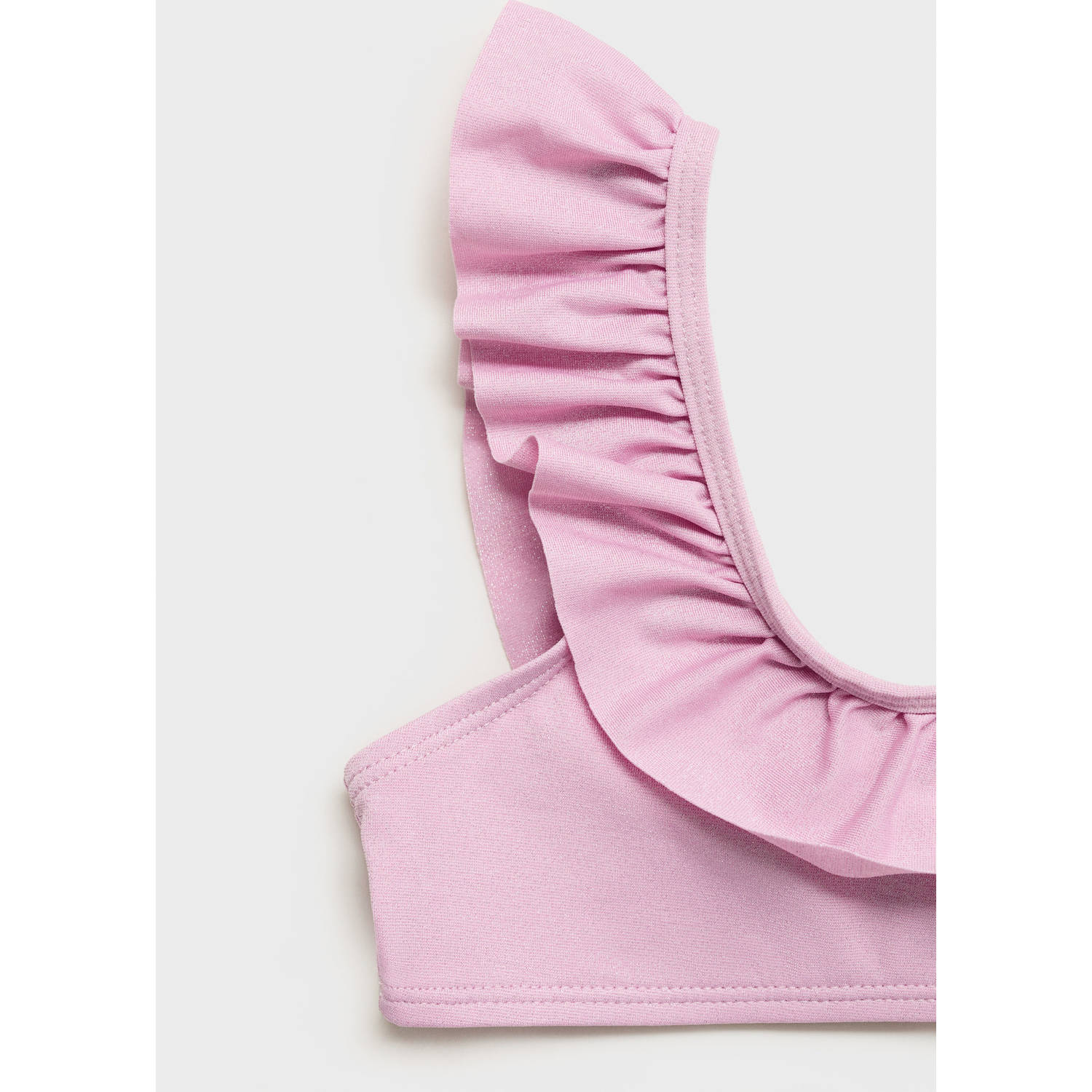 Mango Kids one shoulder bikini roze