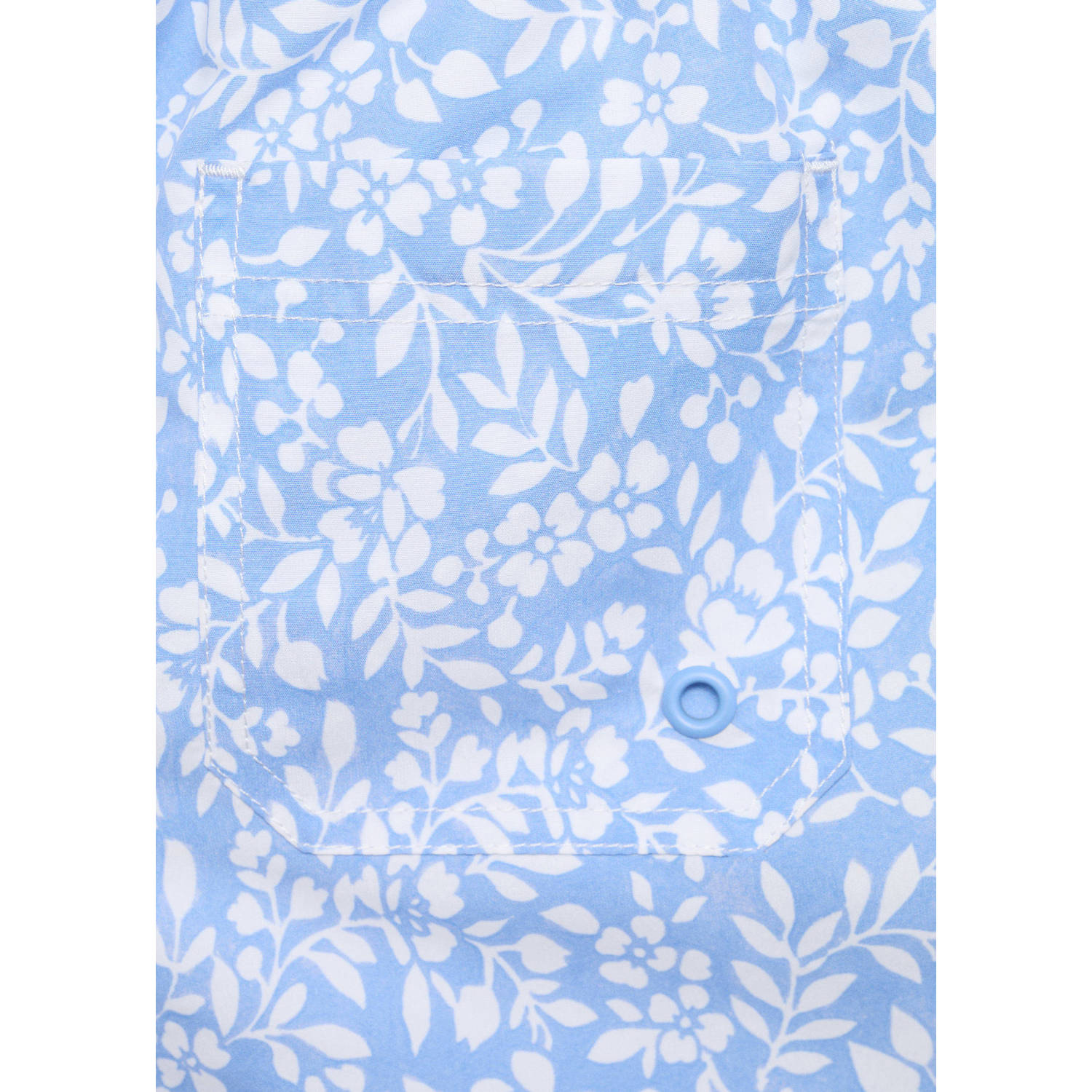 Mango Kids zwemshort lichtblauw wit